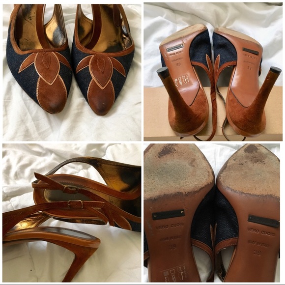 Dolce & Gabana size 39  sling back heels - Picture 5 of 7